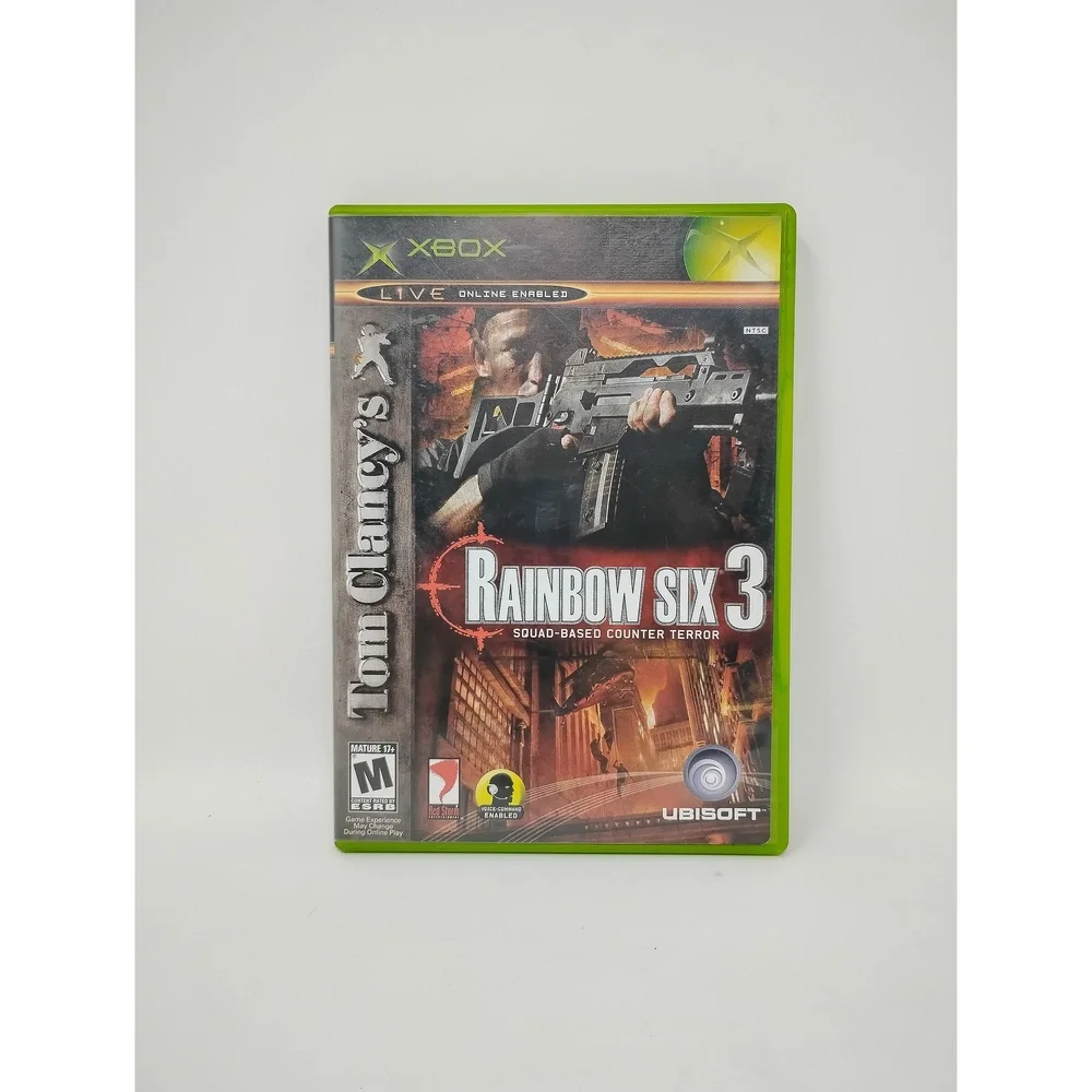Ubisoft Tom Clancy Rainbow Six 3 Xbox Tactical Shooter Game Retro Military Sim
